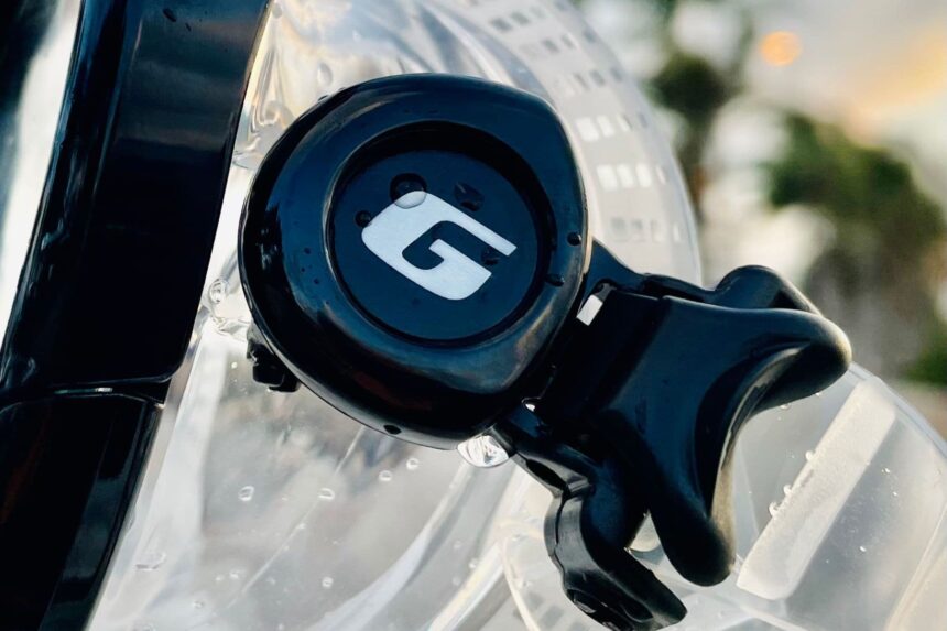 Genesis Icon Disconnect Button Close-up of the Genesis Icon quick disconnect button and G logo on the clear silicone skirt