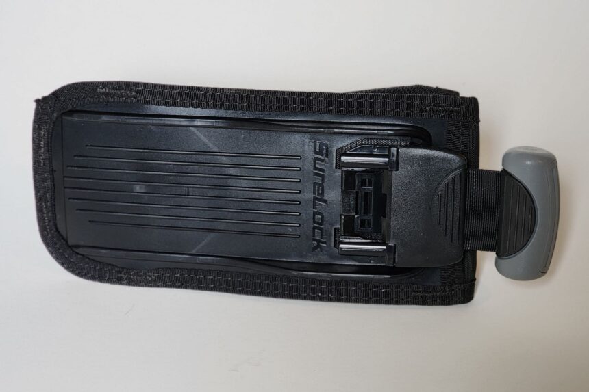 Aqualung SureLock ditchable weight pocket removed from the Rogue and shown on its own
