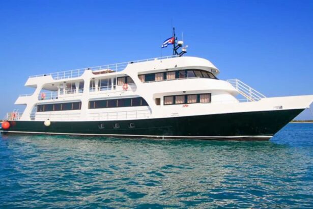 The Avalon fleet liveaboard cruising open water under a clear sky