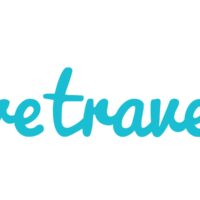 WeTravel logo in teal cursive lettering