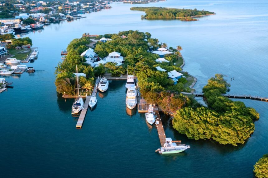 Barefoot Cay Resort Aerial Barefoot Cay Resort is well-connected to the mainland