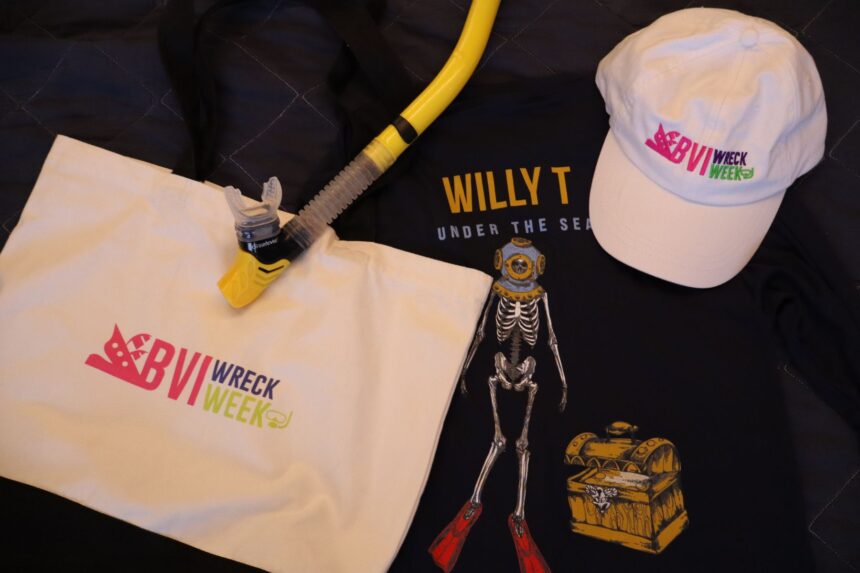 Bvi Wreck Week 2025 Trip Report Merch Wreck Week merch was available at many dive shops around the islands.