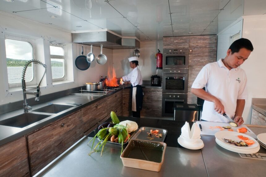 Pelagian dive boat galley
