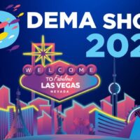 DEMA Show 2024 graphic with the Las Vegas skyline and Welcome to Las Vegas sign
