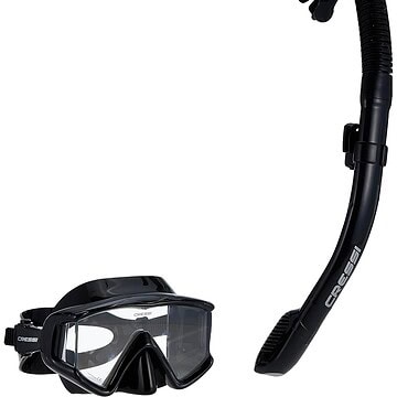 Cressi Pano 4 Mask and Supernova Dry Snorkel Kit