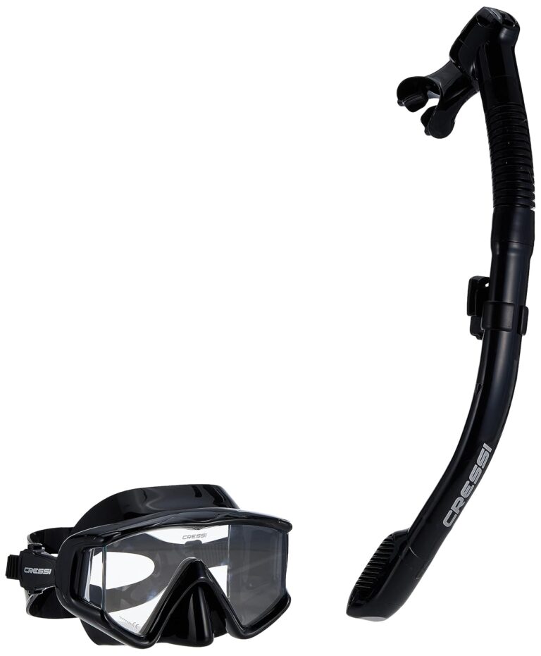Cressi Pano 4 Mask and Supernova Dry Snorkel Kit