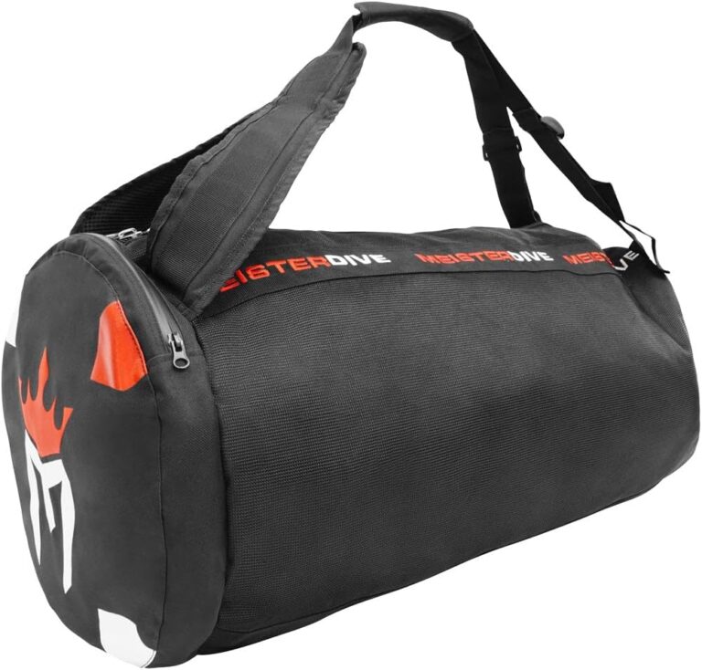 Meister Mesh Duffel Backpack Dive Bag with Dry Pocket