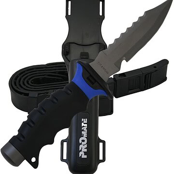 Promate Barracuda Sharp Tip Titanium Diving Knife