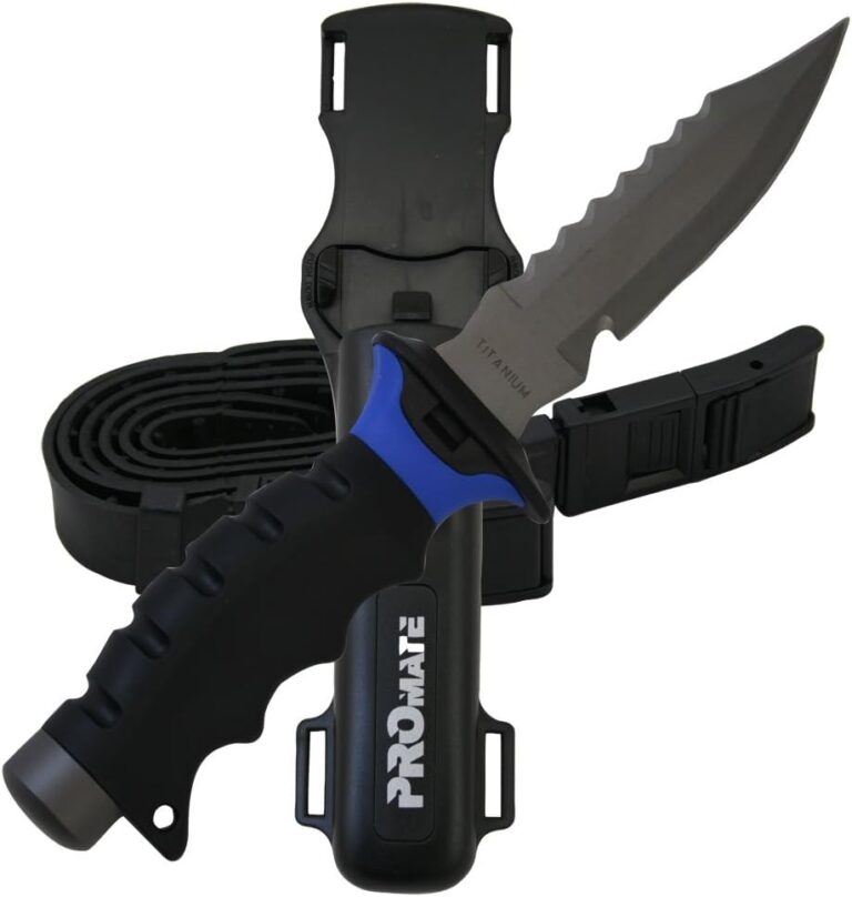 Promate Barracuda Sharp Tip Titanium Diving Knife