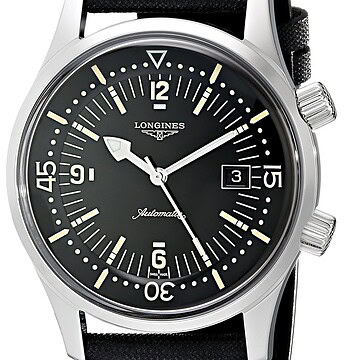 Longines Men's L3.674.4.50.0 Sports Legends Black Dial Watch
