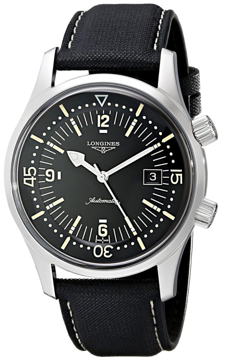 Longines Men’s L3.674.4.50.0 Sports Legends Black Dial Watch