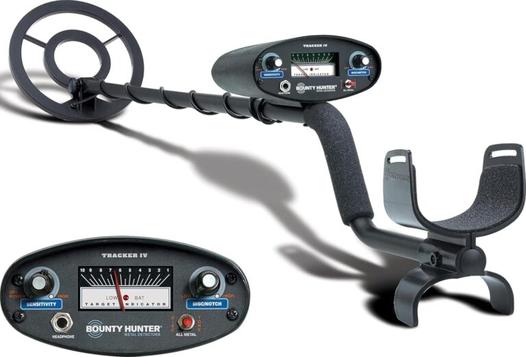 Bounty Hunter TK4 Tracker IV Metal Detector with Waterproof Coil