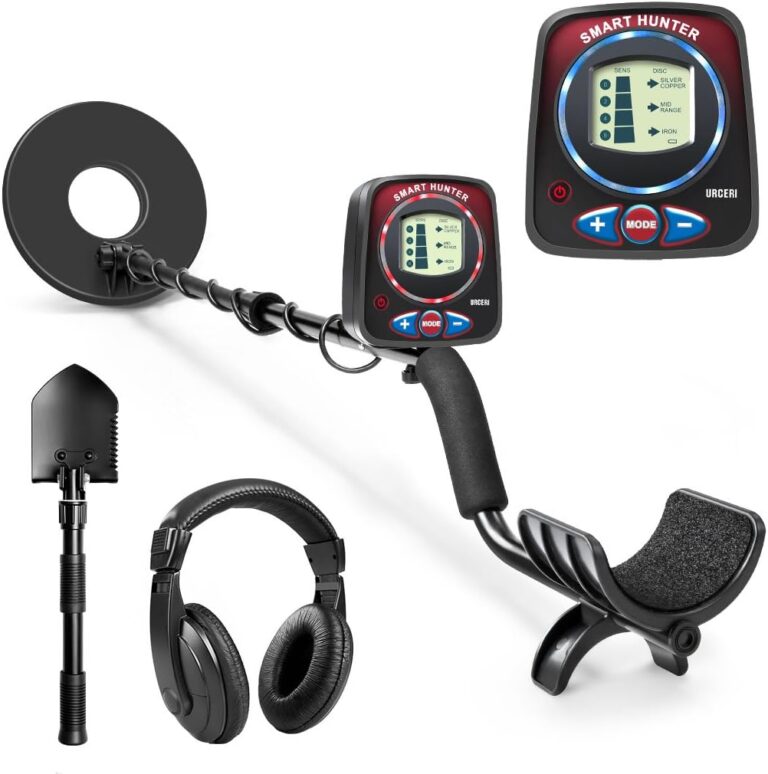 Waterproof Metal Detector with Folding Shovel and Headphone