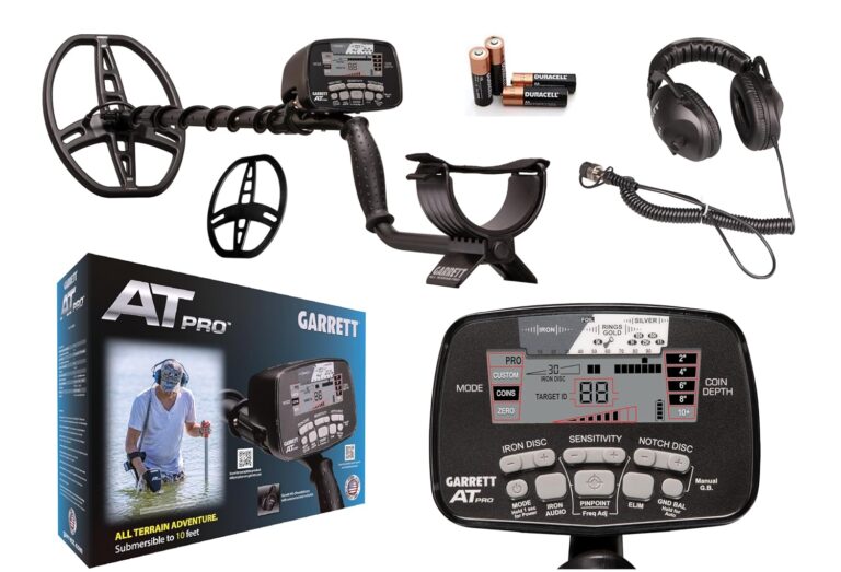 Garrett AT Pro Waterproof Metal Detector with Headphones